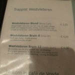 In De Vrede Menu