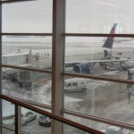 Our Plane Getting Ready in Snow